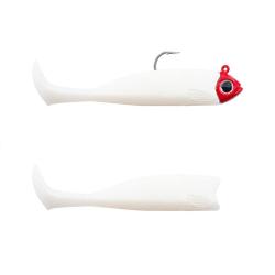 Leurre souple FIIISH Master shad combo 100 Light / 8g / White coco - red head