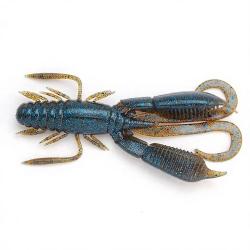 Leurre souple RAID JAPAN Battle hog 3.3 020 Dark cinnamon/Blue flake