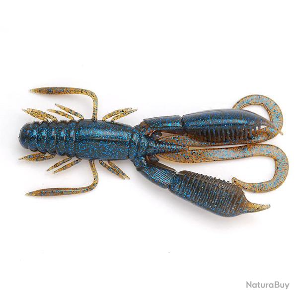 Leurre souple RAID JAPAN Battle hog 3.3 020 Dark cinnamon/Blue flake
