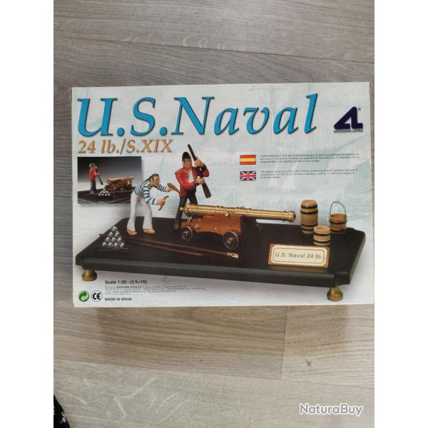 Maquette de canon u.s naval 1 : 30 me Artisania Latina