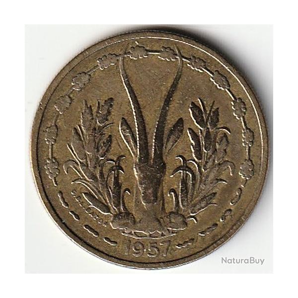Pi�ce de Monnaie AFRIQUE OCCIDENTALE FRAN�AISE - TOGO 25 Francs 1957 Paris
