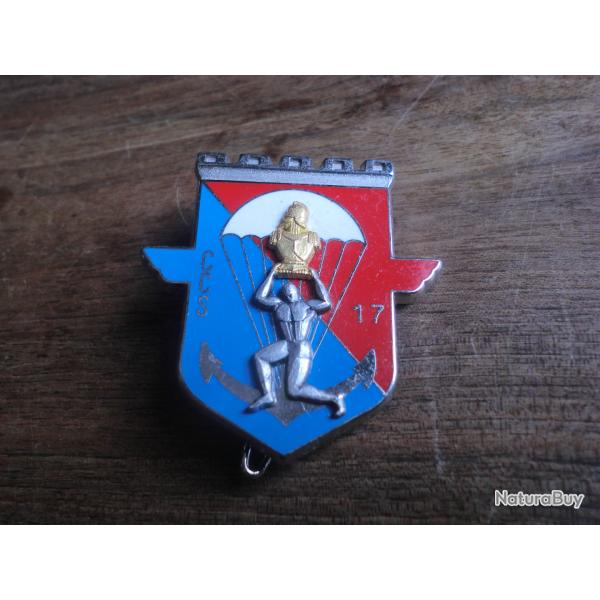 insigne 17eme  RGP r�giment du g�nie parachutiste / fraisse paris