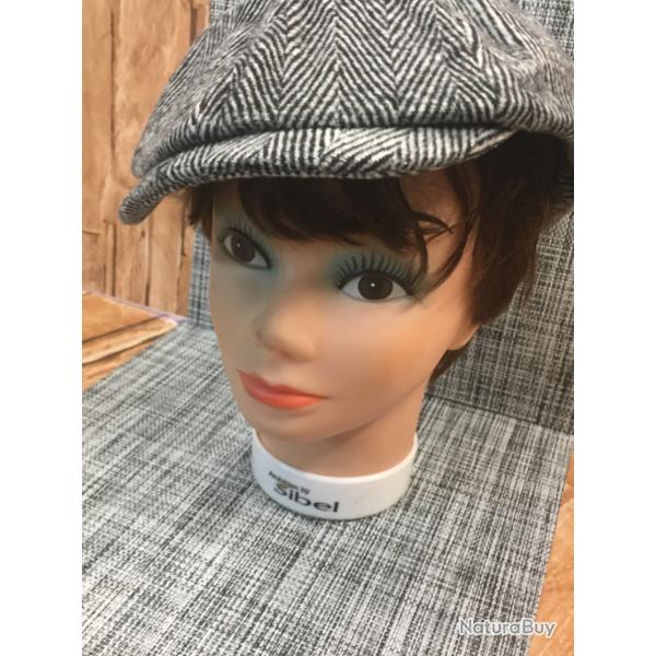 Casquette ��gavroche parisien �� num�ro 13 brume