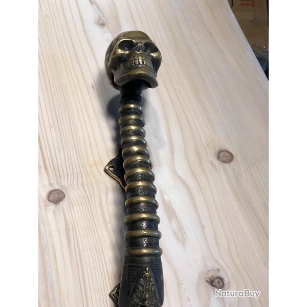 Trs rare levier de vitesse en bronze collection modifi en poigne de porte