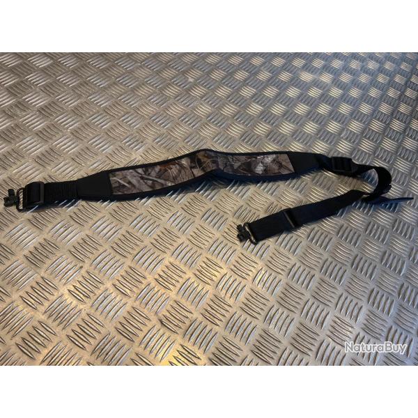 sangle a bandouliere fusil carabine de chasse rembouree amovible avec 2 points fixation