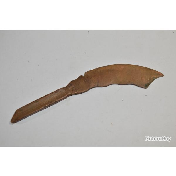 Coupe papier en cuivre Artisanat de trancher ouvre lettre souvenir 14/18 39/45 (22)