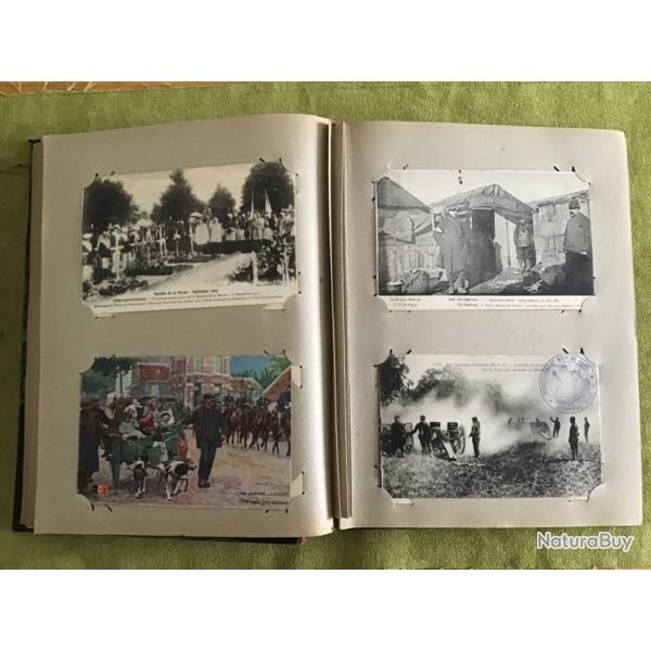 MAGNIFIQUE ALBUM AVEC 240 CARTES POSTALES DE 14-18