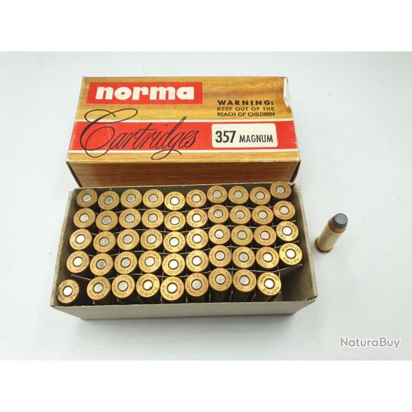 50 MUNITIONS NORMA - 357MAG - 158GRS - SOFT POINT FLAT NOSE