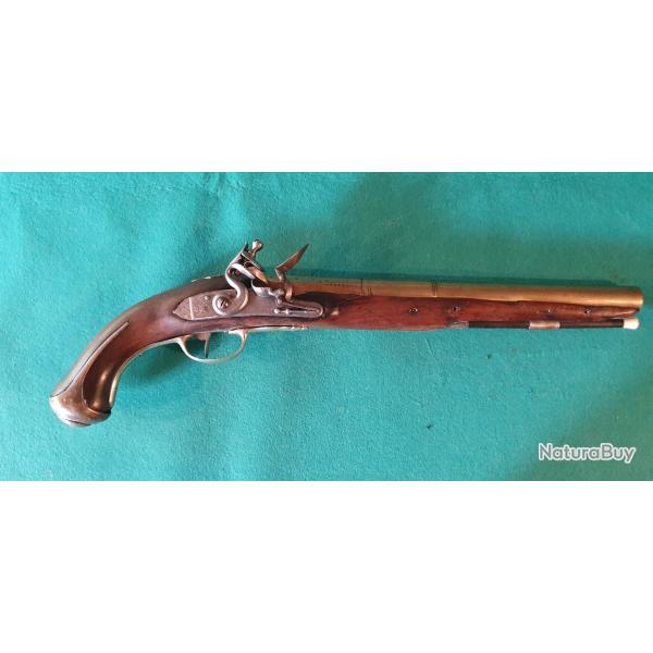 Pistolet d'aron en argent et bronze