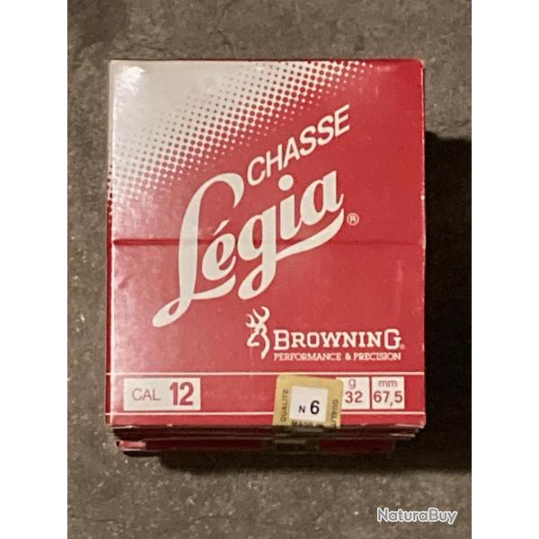 Lot de 60 cartouches L�gia Browning Cal 12/67,5 32g Pb 6