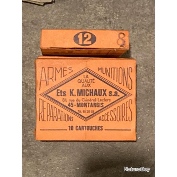 Lot de 40 cartouches Michaux Cal 12/65 Pb 8