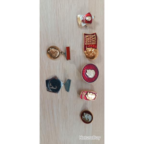 Lot de m�dailles Lenine