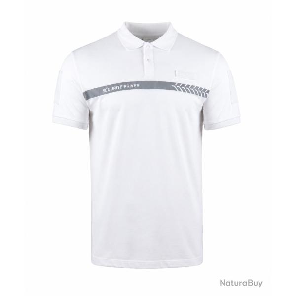 Polo Blanc SECURITE PRIVEE GK Safetek�