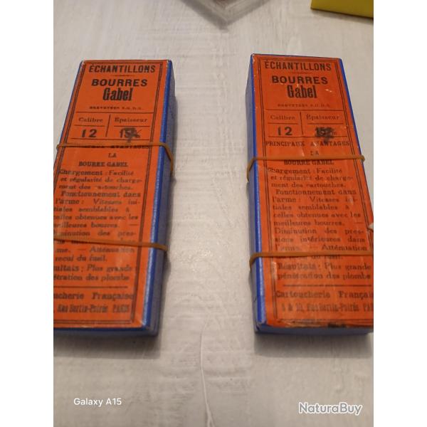 Bo�tes d'�chantillon bourres gabel