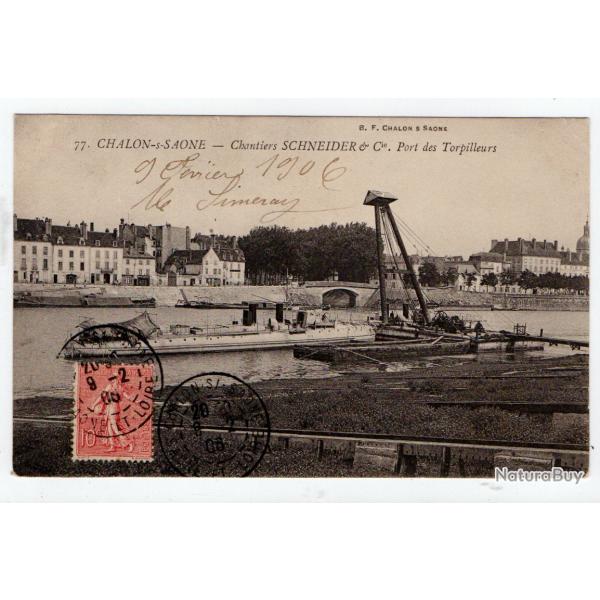 CPA - Chalon-sur-Sa�ne - Chantiers SCHNEIDER Cie.Port des Torpilleurs  N�1176
