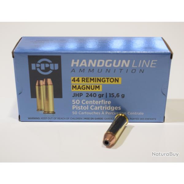 lot de 4 boites neuve de 50 cartouches Partizan  de calibre 44 Rem Mag, 240 grains , JHP