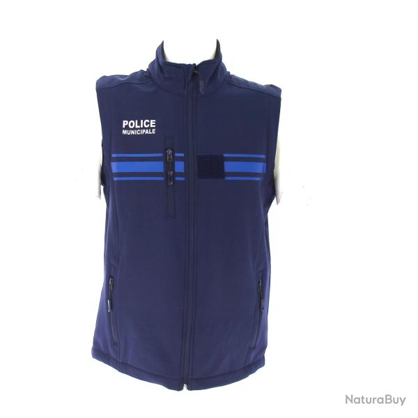 Gilet Softshell sans manches Police Municipale