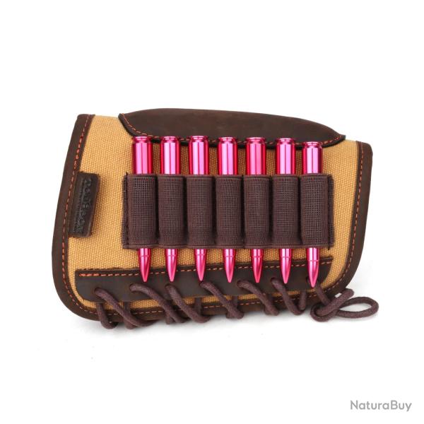 APPUIE-JOUE CARTOUCHIRE 7 EMPLACEMENTS MUNITIONS RAYES - LIVRAISON GRATUITE