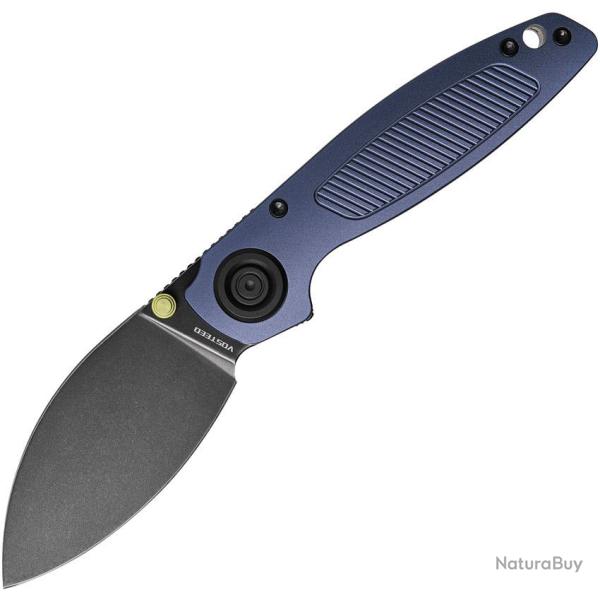 Couteau VOSTEED Shilin Cutter Vanchor Lock Lame Acier Elmax Manche Aluminium Violet Clip VOSA2806