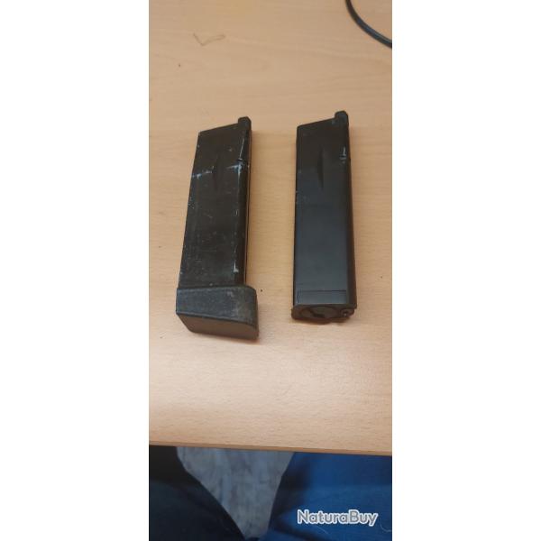 2 chargeurs hi capa kj works airsoft