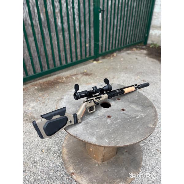 TLD - Carabine Hera Arms H6 TAN - Pack Lunette Riton + Silencieux SAI - 222 Rem - PCKHA446