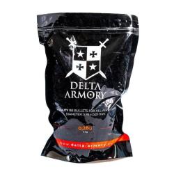 Billes Airsoft 0.28gr Blanche - Delta Armory - Sac 1Kg