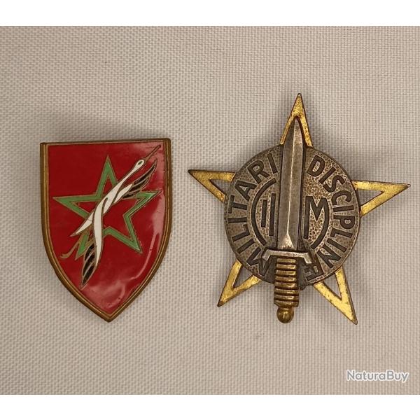 Insignes 2�me Division d'Infanterie au MAROC AFN