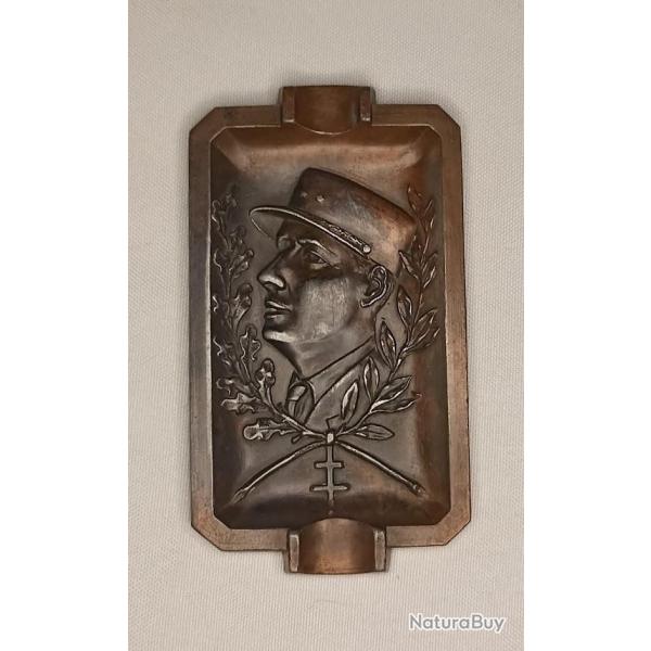 Cendrier Souvenir Lib�ration DE GAULLE 44/45 WW2