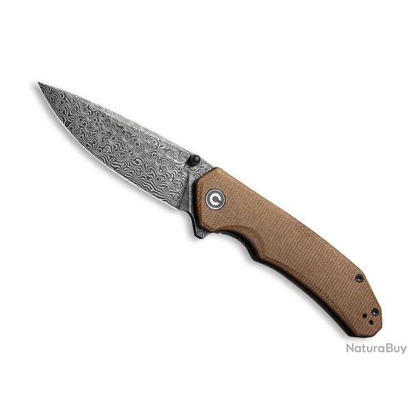 COUTEAU CIVIVI BRAZEN MICARTA MARRON DAMAS