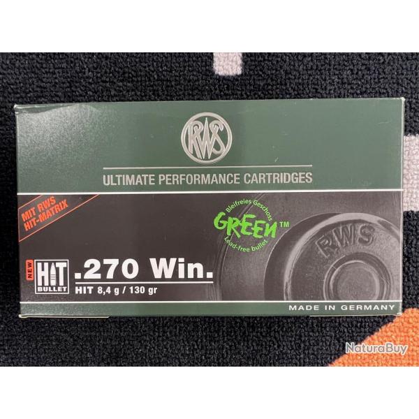 RWS HIT Green 270 win 130 grs