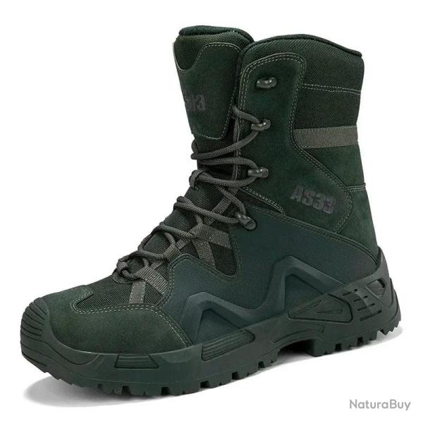 Bottes tactiques TL304 AS33 imperm�ables Vert arm�e