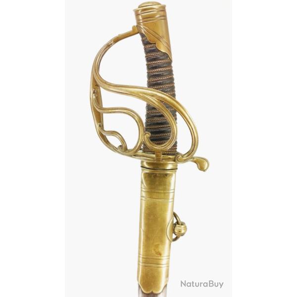 SABRE D'OFFICIER DE CAVALERIE DE LIGNE MODLE 1887 DE GENDARMERIE VERS 1812 - FRANCE PREMIER EMPIRE 