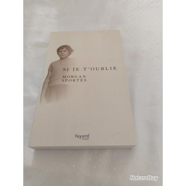 Si je t'oublie, Morgan sportes,roman