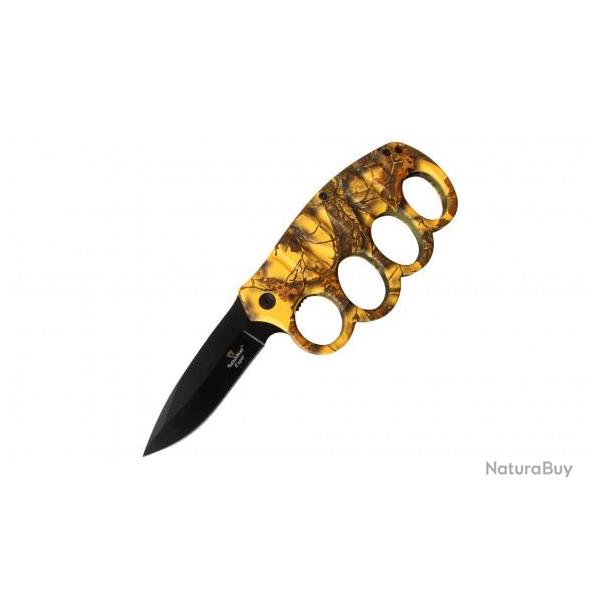 Poing Americain Couteau Snake Eye SE-5273 - Jaune