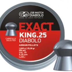 Plomb 6.35 mm JSB Exact King Cal .25