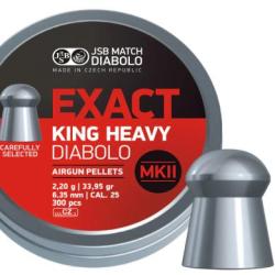 Plomb 6.35 mm JSB Exact King Heavy MKII Cal .25