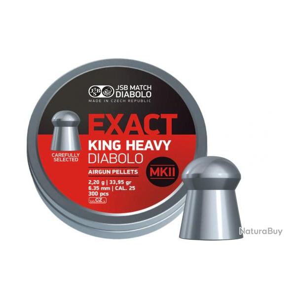 Plomb 6.35 mm JSB Exact King Heavy MKII Cal .25