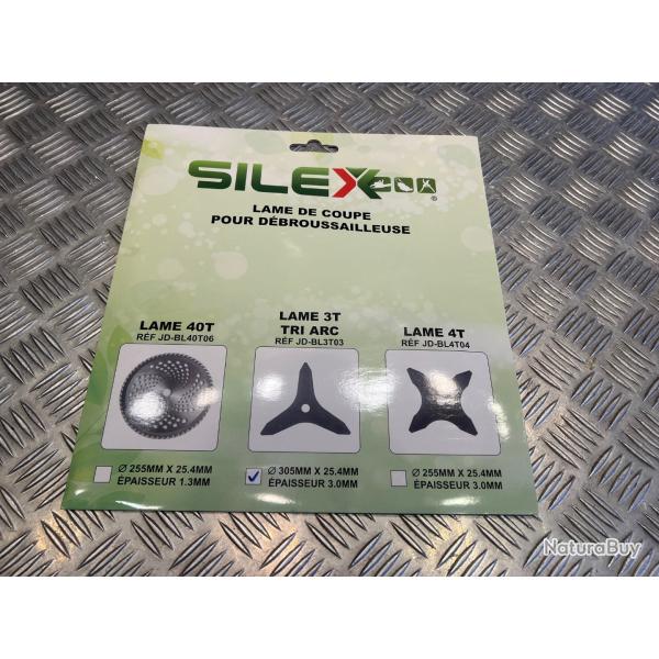 Lame silex 3 dents tri arc debroussailleuse diam 300 mm Al�sage 25,4 mm epaisseur 3 mm neuf