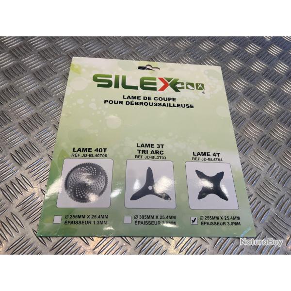 Lame silex 4 dents debroussailleuse diam 255 mm Al�sage 25,4 mm epaisseur 3 mm neuf