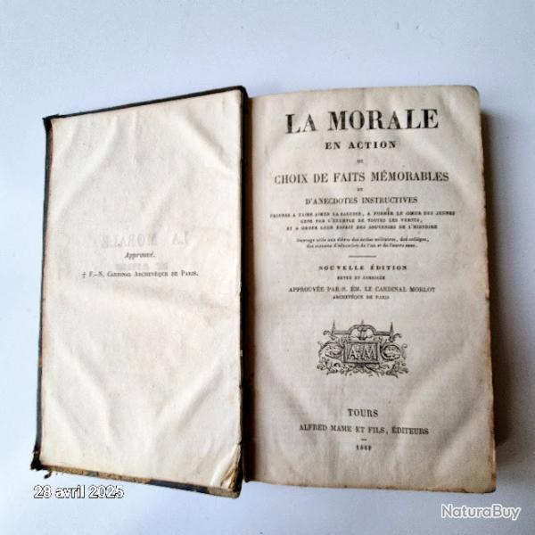 La morale en action, 1869, ou choix de faits mmorables et d'anecdotes instructives