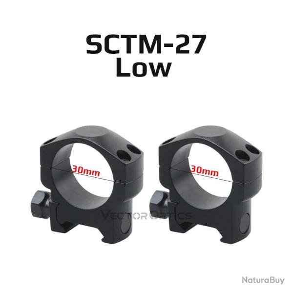 Victoptics-Anneaux 30 mm LOW --SCTM-27  LIVRAISON GRATUITE !!