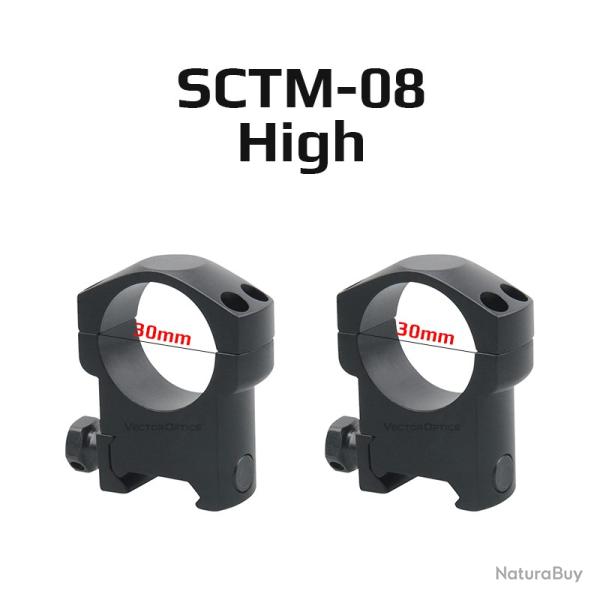 Victoptics-Anneaux 30 mm HIGH --SCTM-08  LIVRAISON GRATUITE !!