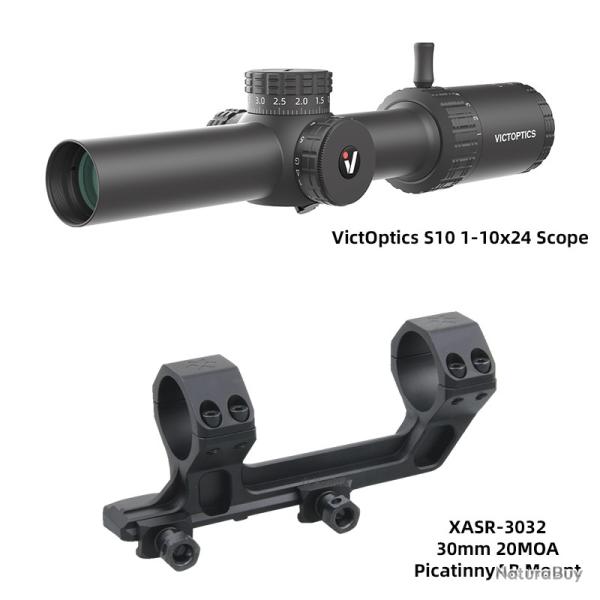 Porte VictOptics S10 1-10x24 Modle : OPSL37 XASR-3032  LIVRAISON GRATUITE !!