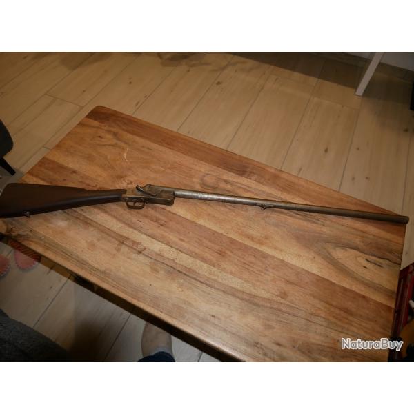 Fusil Mono-coup cal 16 dit de "braconnier" � cl� lat�rale