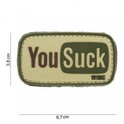 Patch 3D PVC YouSuck (101 Inc) OD