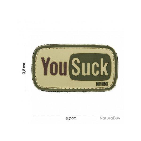 Patch 3D PVC YouSuck (101 Inc) OD