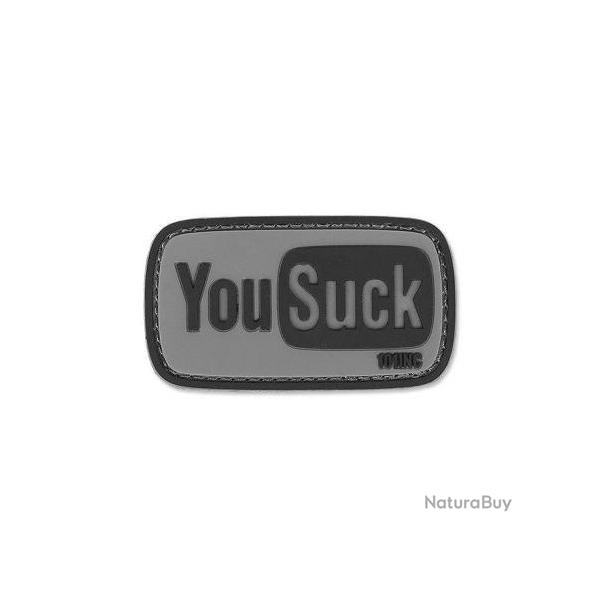 Patch 3D PVC YouSuck (101 Inc) Wolf Grey