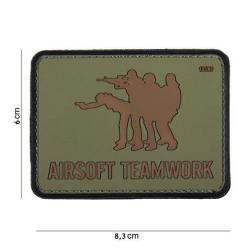 Patch PVC Airsoft Teamwork (101 Inc) OD