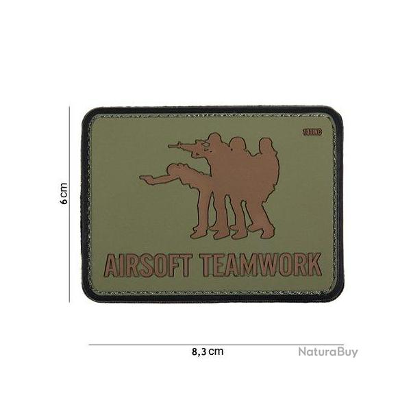Patch PVC Airsoft Teamwork (101 Inc) OD