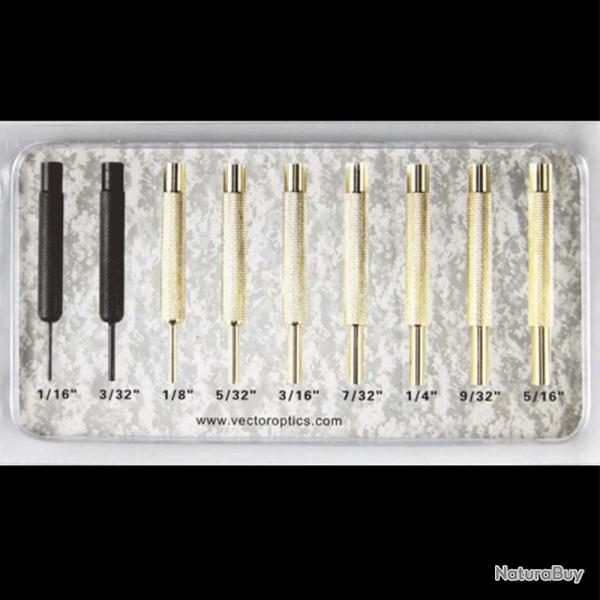 Kit d'outils de poin�onnage Gun Smith, optique vectorielle, 9 pi�ces -**SCOT-46